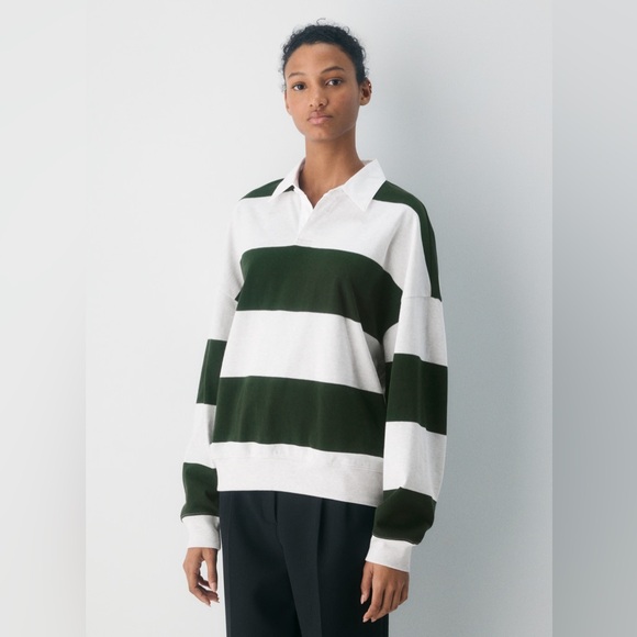 Aritzia Tops - Mighty Cotton Lomu Polo Longsleeve